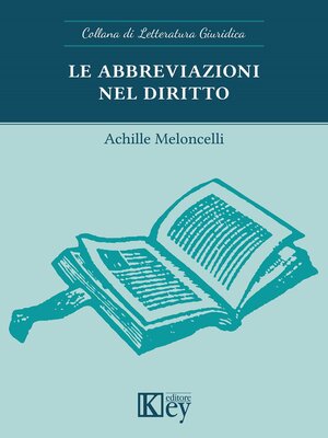 cover image of Le abbreviazioni nel diritto